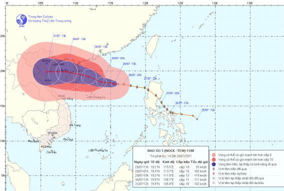 Bão di chuyển nhanh, chuẩn bị mưa lớn