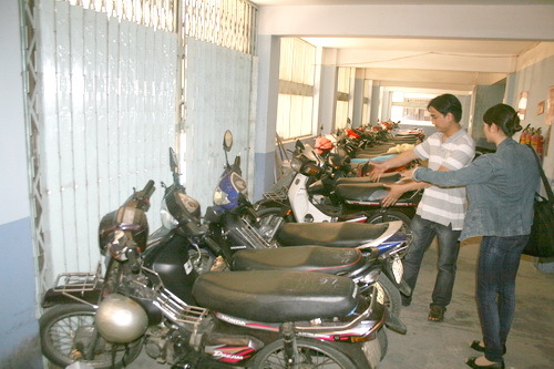 Bãi giữ xe mất 9 xe máy trong một đêm
