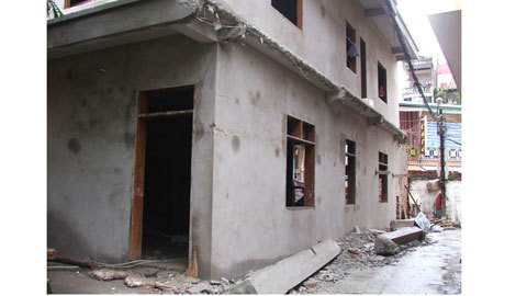 Chuyện đau lòng ở nhà xây dựng sai phép