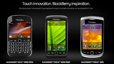 Loạt BlackBerry mới bị 