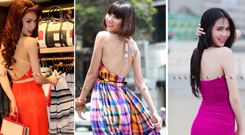 Mỹ nhân Việt nô nức khoe lưng trần gợi cảm