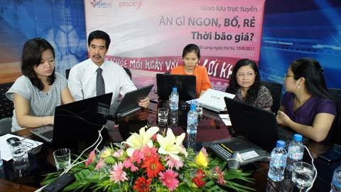 Giao lưu trực tuyến: Ăn thông minh thời bão giá