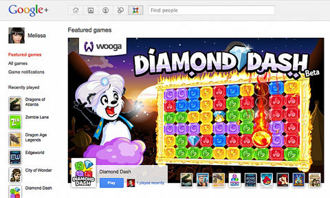 Mạng xã hội G+ ra mắt game