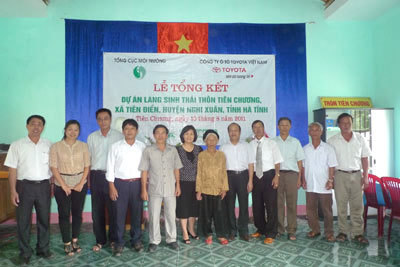 Toyota VN hỗ trợ xây dựng làng sinh thái tại Hà Tĩnh