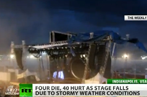 Sập sân khấu buổi hòa nhạc, 5 người thiệt mạng