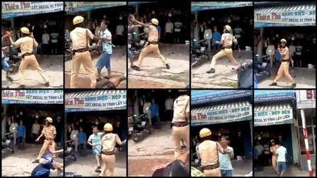 Đối chất vụ cảnh sát cơ động đánh CSGT