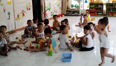 Nhiều trường gấp rút phòng chống dịch tay chân miệng