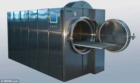 Máy ép xác người ra nước