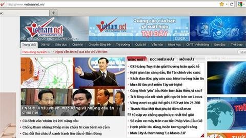 Báo VietNamNet thông báo sự cố kỹ thuật