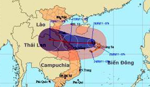 Đêm nay bão đổ bộ Hà Tĩnh - Huế