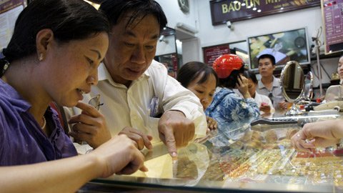 Vàng loạn giá, chênh 5 triệu với giá thế giới