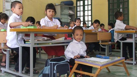 Chính @ đi học…