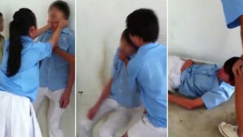 HS cấp 2 chơi trò ép lồng ngực, bóp cổ đến... ngất xỉu