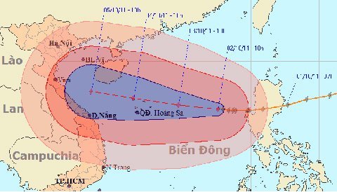 Bão số 6 di chuyển nhanh, miền Bắc se lạnh