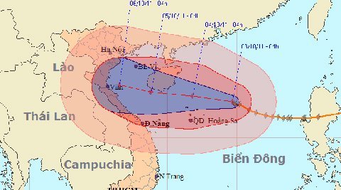 Bão số 6 ảnh hưởng rộng