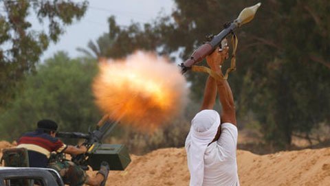 Quân nổi dậy chiếm được nơi sinh của Gaddafi