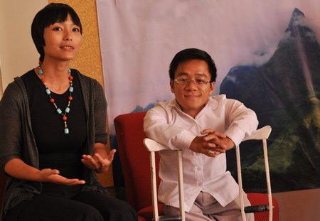 Chàng trai cao 90cm chinh phục Phan xi păng