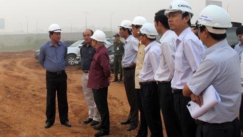Bộ trưởng Thăng “thúc” tiến độ dự án cảng hàng không Nội Bài