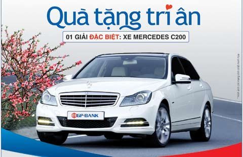 GP.Bank tặng ôtô Mercedes tri ân khách hàng