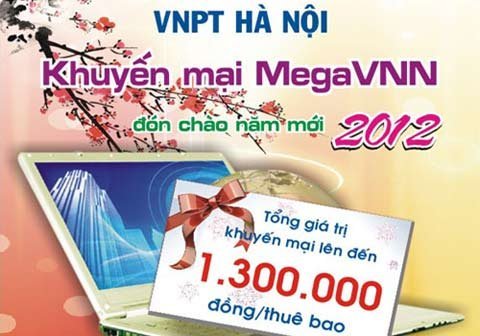 MegaVNN tặng cước tới 1.320.000 đồng