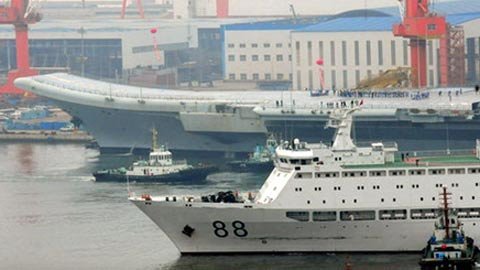 Tàu sân bay TQ chạy thử lần hai
