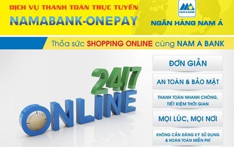 Thanh toán trực tuyến với Onepay của Nam A Bank
