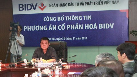 Cổ phần hóa BIDV: Chủ yếu bán cho nước ngoài