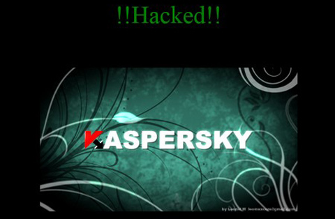Hacker để lại thách thức trên web của Kaspersky