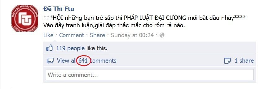 Dân Ngoại thương ôn thi cực hay trên Facebook