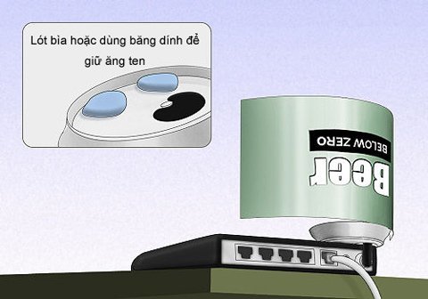 Tăng sóng Wi-Fi bằng... vỏ lon bia
