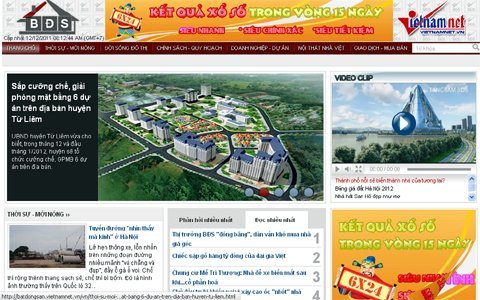VietNamNet ra mắt chuyên trang Bất động sản