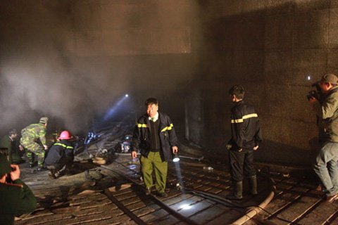 Những hình ảnh kinh hoàng vụ cháy tháp đôi EVN