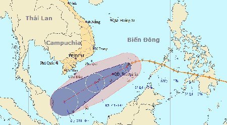 Bão số 7 di chuyển nhanh gây mưa rất mạnh