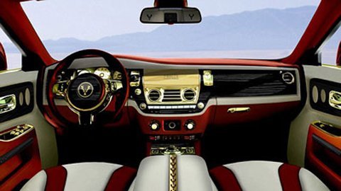 Choáng với Rolls-Royce Ghost mạ vàng trị giá triệu đô