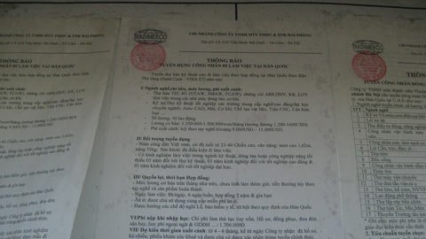 Nhập nhằng tuyển dụng, LĐ xuất khẩu mất tiền oan