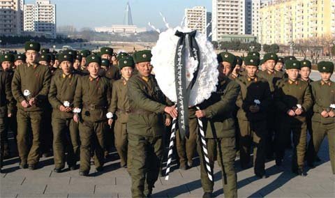 Lễ tang Chủ tịch Kim trong tuyết và nước mắt