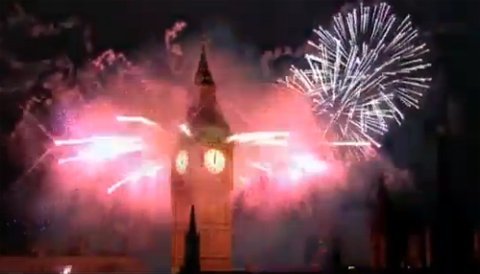 Màn pháo hoa tuyệt đỉnh tại Big Ben chào 2012