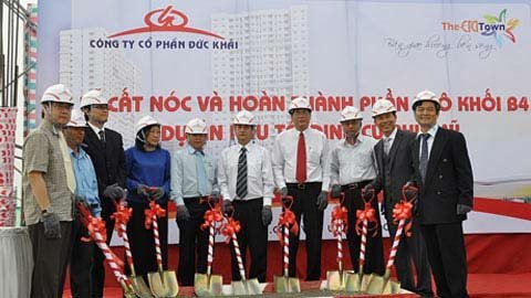 Hoàn thành phần thô nhà B4 Khu tái định cư Phú Mỹ