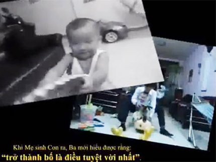 Cư dân mạng rung động vì clip của người cha đã chết