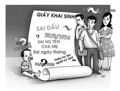 Dân phố cổ mà không có giấy khai sinh?