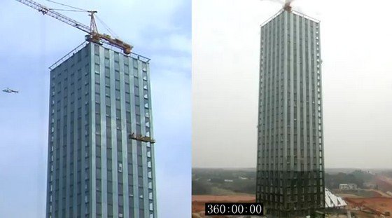 Sốc với tòa nhà 30 tầng xây trong 15 ngày
