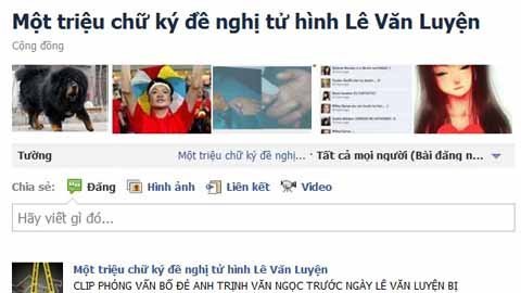 Một triệu chữ kí đòi tử hình Lê Văn Luyện