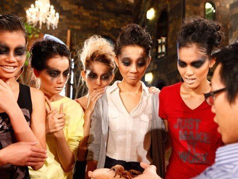 Muốn làm Top Model, kết bạn với chuột, nhện