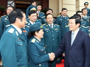 Chủ tịch nước thăm, chúc Tết Bộ Quốc phòng