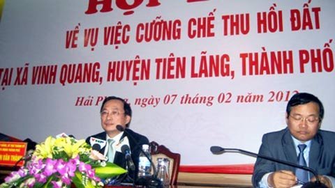 Đình chỉ chức chủ tịch huyện Tiên Lãng