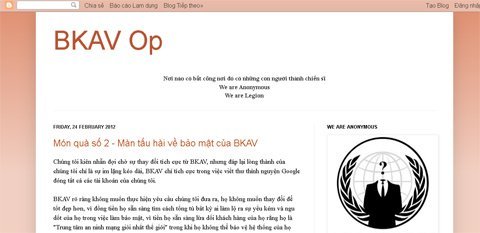 Xác định được thủ phạm tấn công diễn đàn Bkav