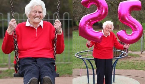 Gặp cụ bà tổ chức sinh nhật lần thứ 25