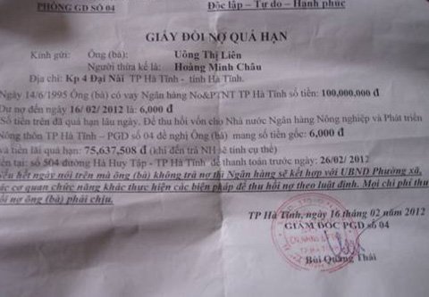 Nợ 6.000 đồng, trả lãi hơn 75 triệu!