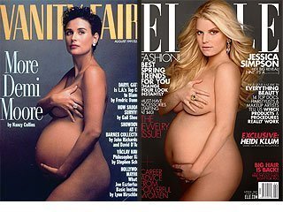 Jessica Simpson chụp ảnh khỏa thân với bụng bầu