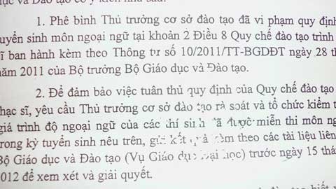 Sát hạch lại ngoại ngữ của hàng ngàn 'thạc sĩ hụt'